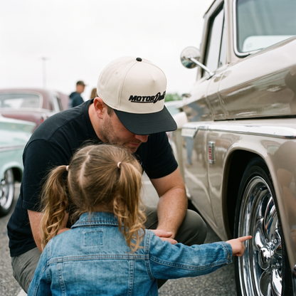 OG Motor Dads Snapback - Black/Cream