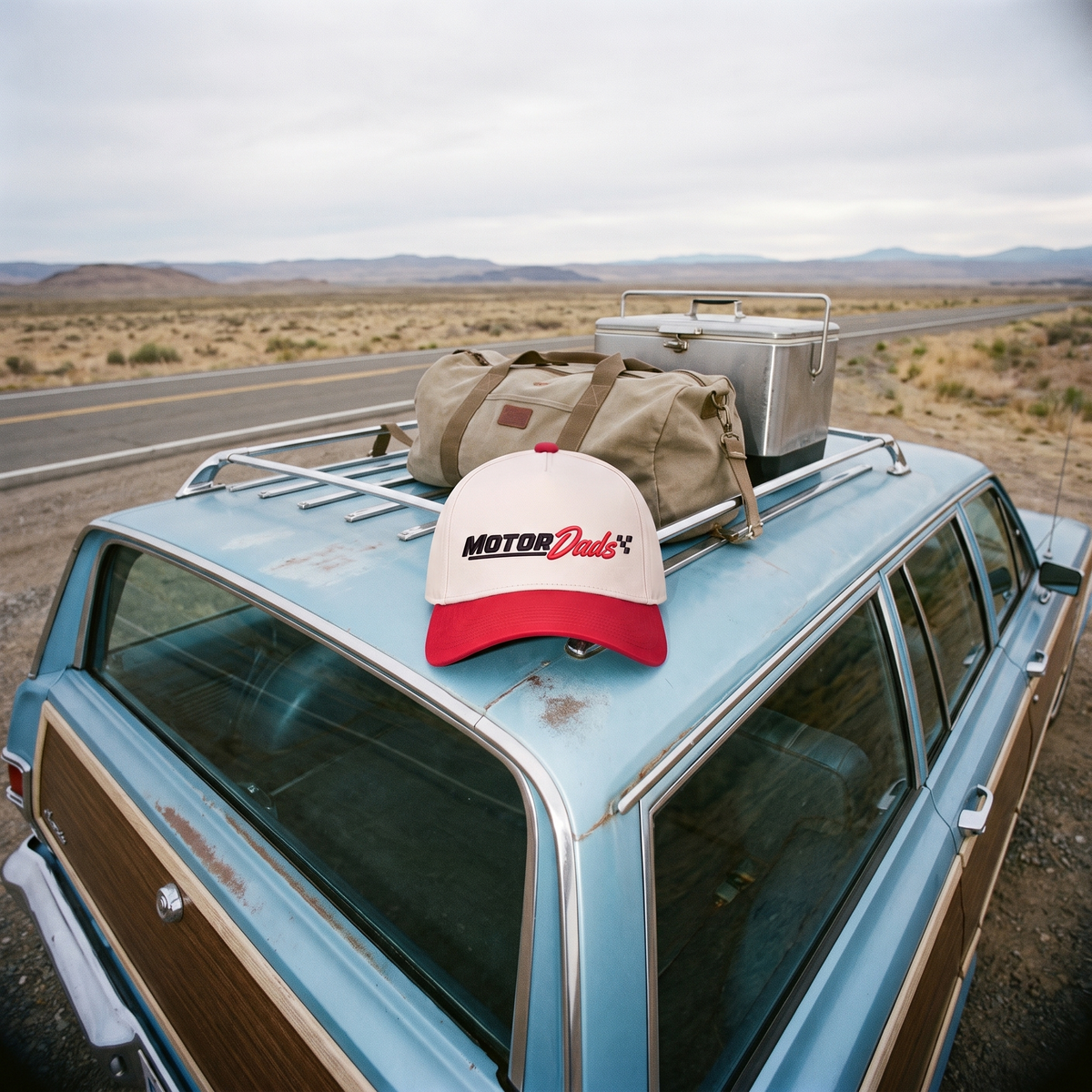 OG Motor Dads Snapback - Red/Cream