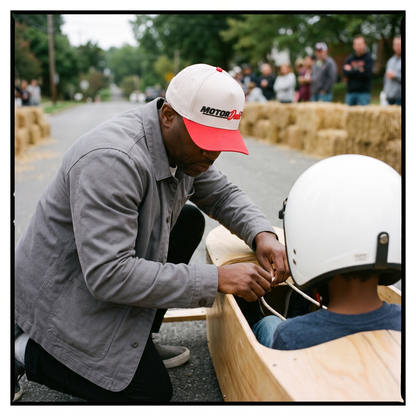OG Motor Dads Snapback - Red/Cream