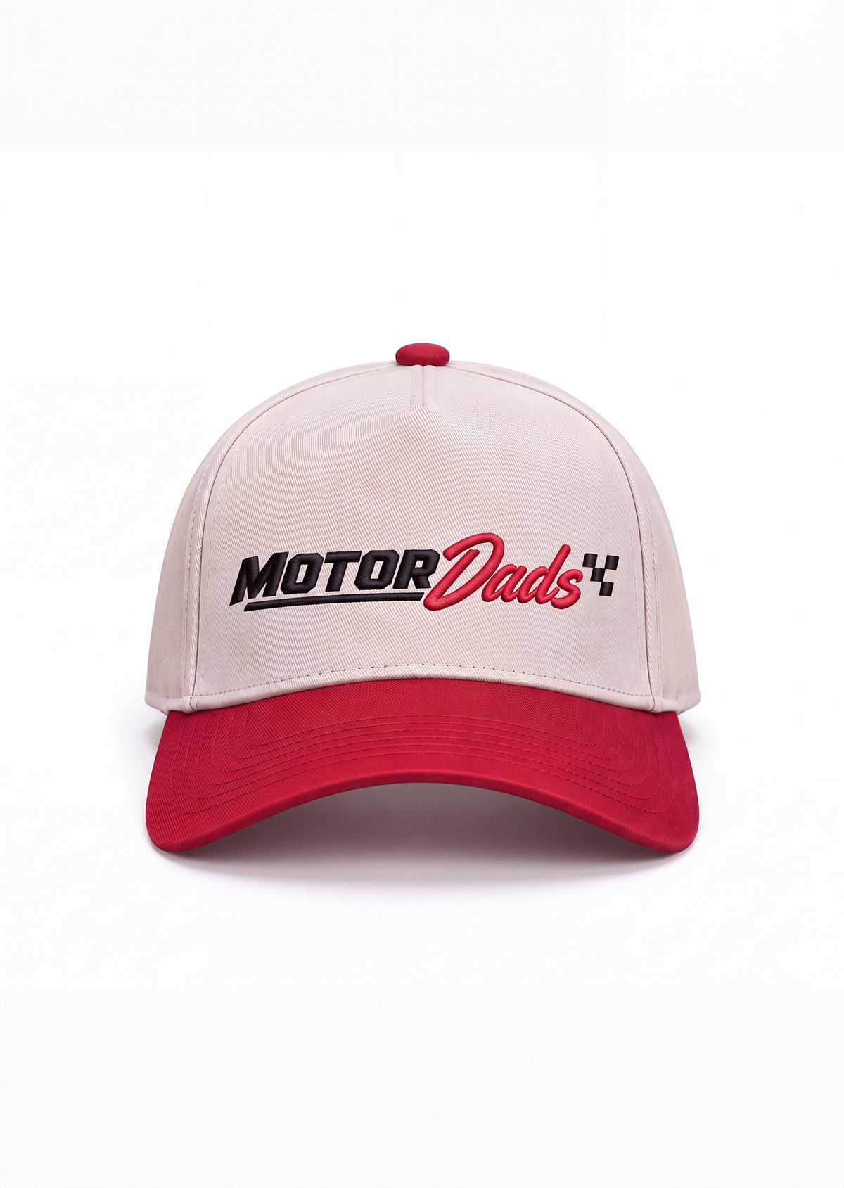 OG Motor Dads Snapback - Red/Cream