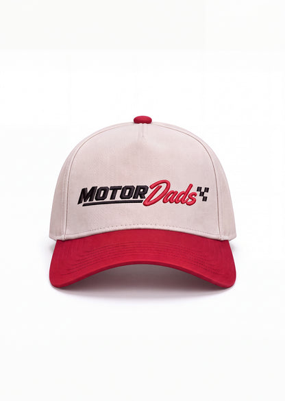 OG Motor Dads Snapback - Red/Cream